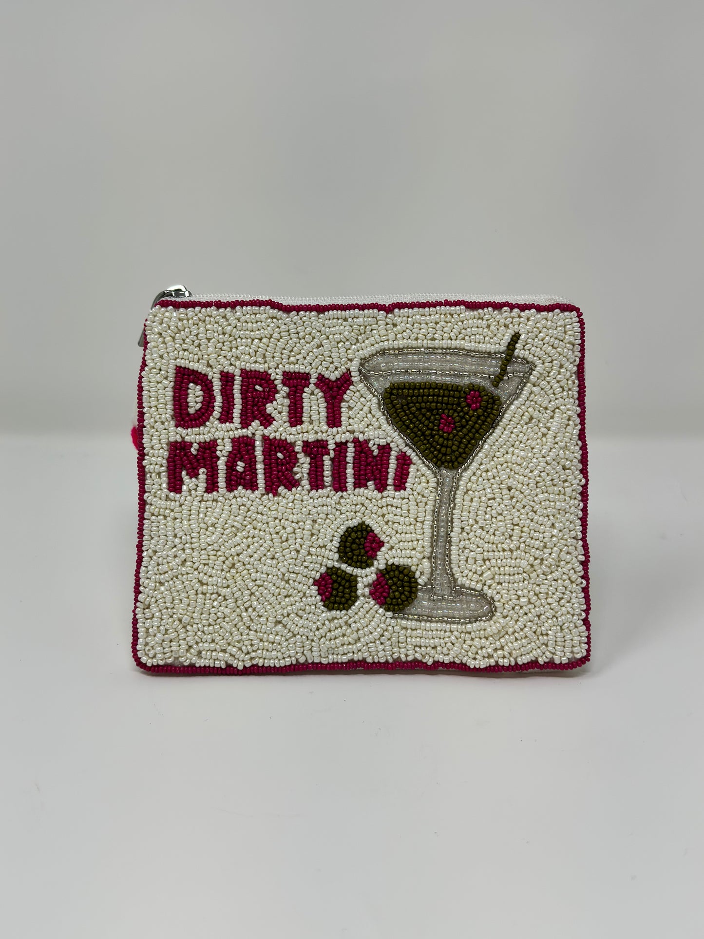 Dirty Martini Beaded Pouch
