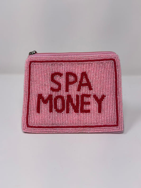 Spa Money Beaded Pouch