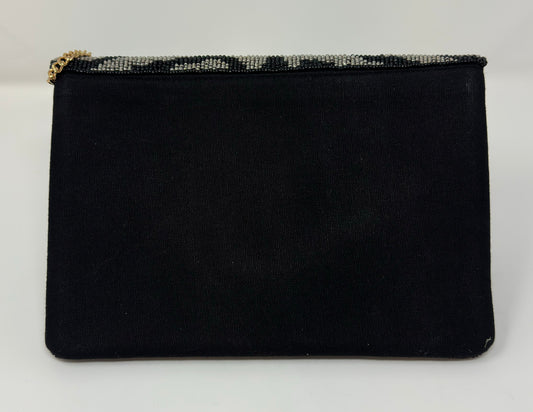 Beaded Clutch Zebra