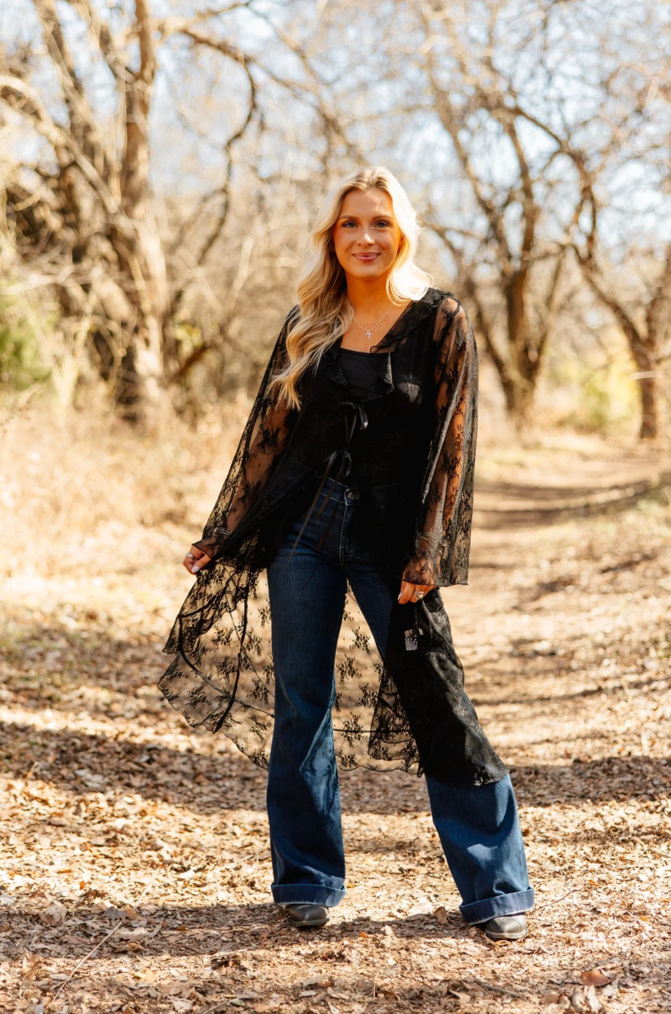 Long Lace Kimono