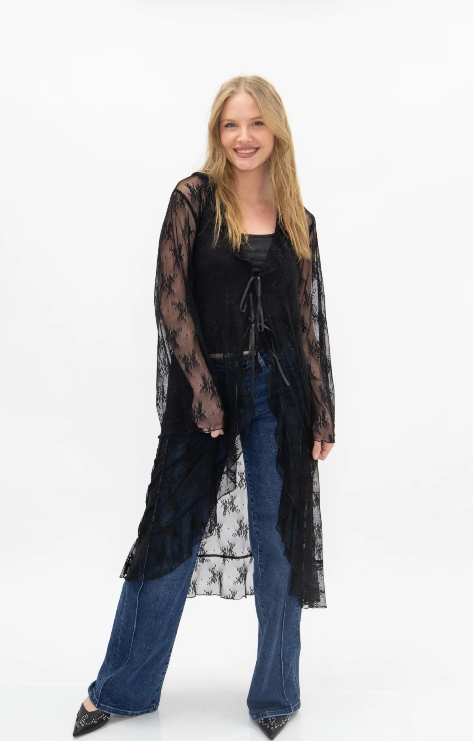 Long Lace Kimono
