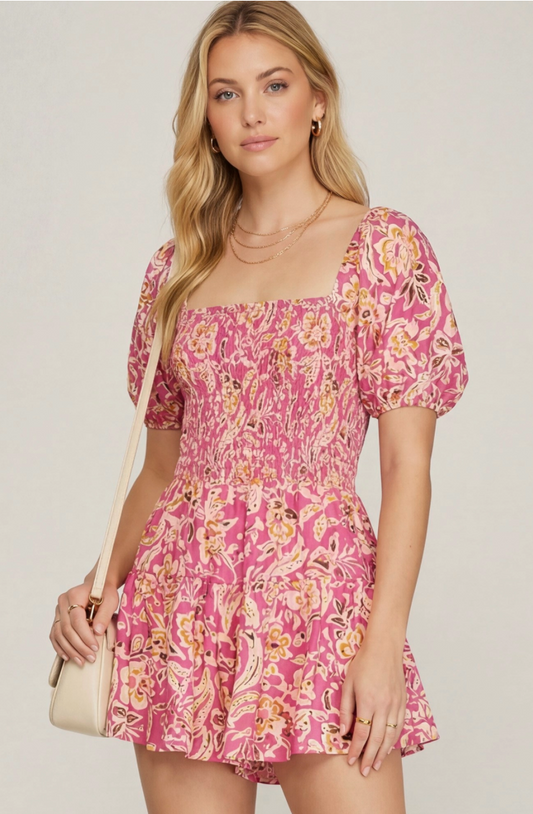 FLORAL ROMPER