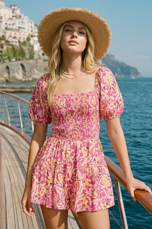 FLORAL ROMPER